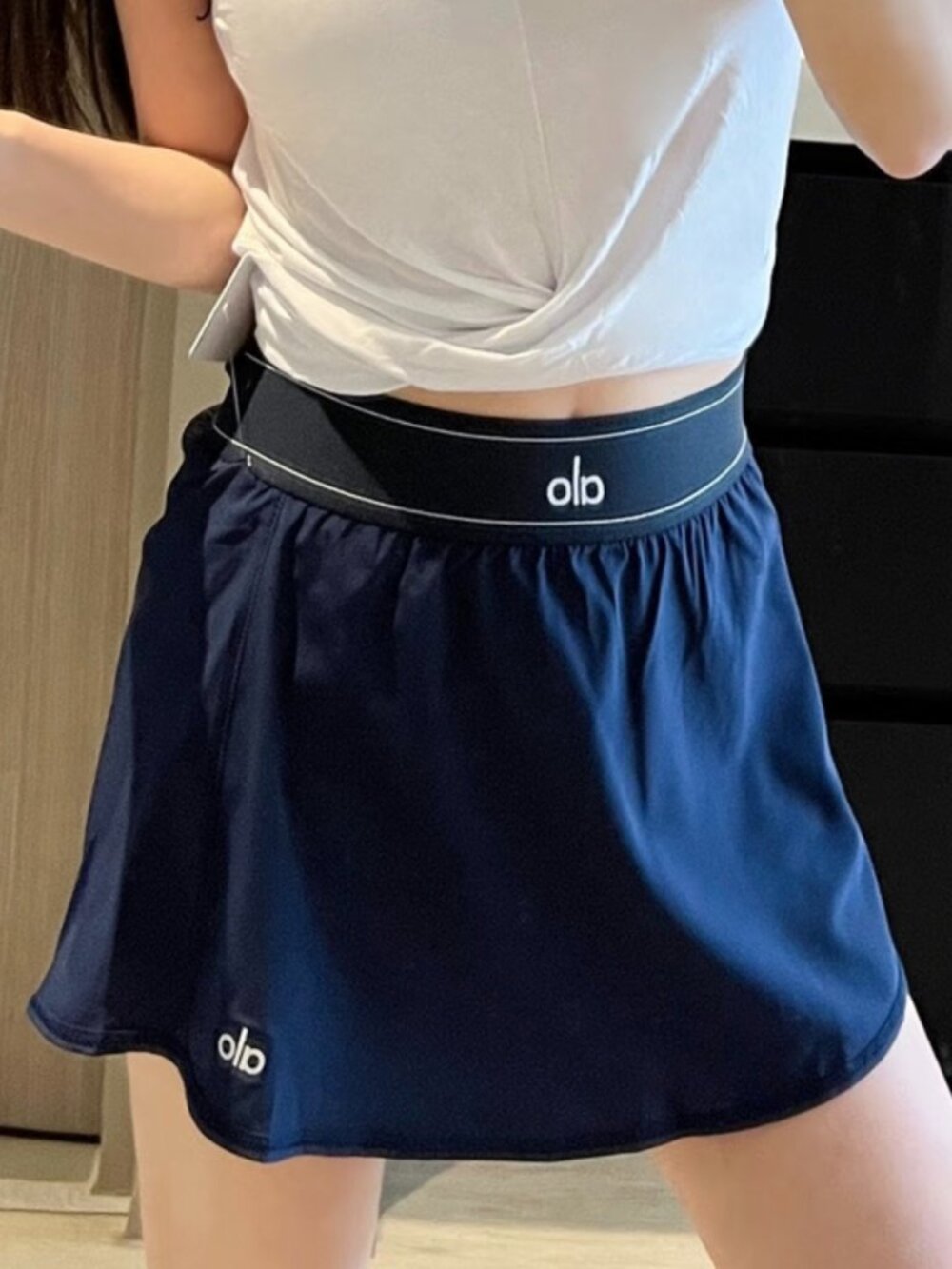 Alo Yoga Navy Blue Match Point Skirt🔵 - Sporty, Tennis and Vacation Favorite🛫 - Picture 4 of 7